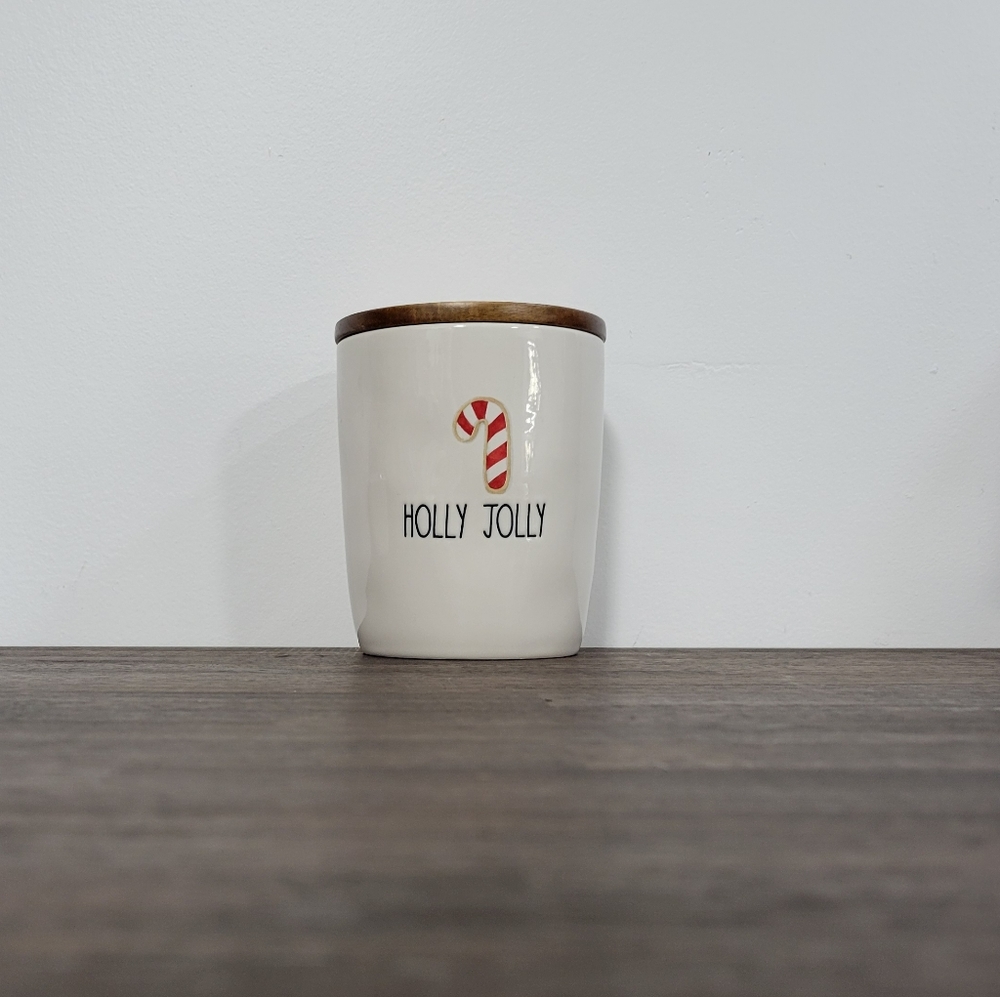 Rae Dunn Holly Jolly Small Canister